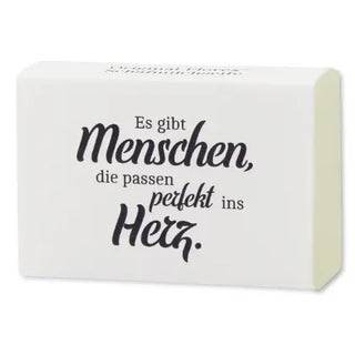 Schafmilchseife eckig 150g "Es gibt Menschen, die passen", Classic
