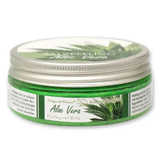 Salzpeeling mit biologischer Schafmilch 200ml, Aloe Vera